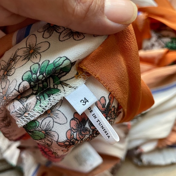 Sandro Printed Silk Midi Wrap Dress - Picture 13 of 13